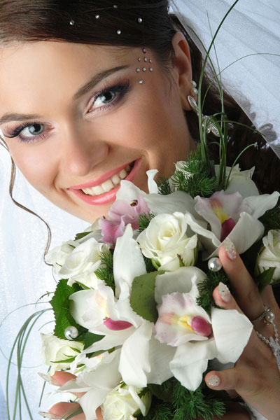 Bride with Wedding bouquet Soller
